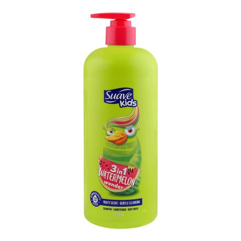Suave Kids Watermelon Wonder 3-In-1 Shampoo + Conditioner + Body Wash, 700ml