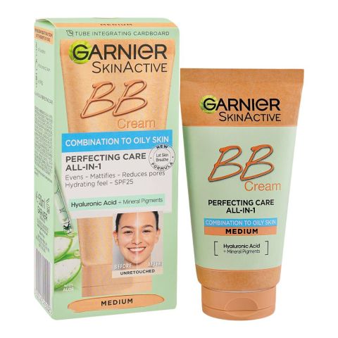 Garnier Skin Active Perfecting Care All-In-1 BB Cream Medium, 50ml