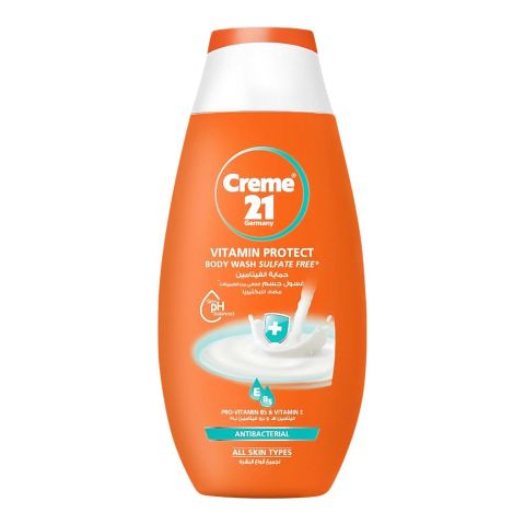 Creme 21 Vitamin Protect Sulfate Free Antibacterial Body Wash, 250ml