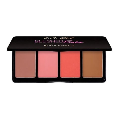 L.A. Girl Fanatic Blush Palette, GBL422 Blushed Babe, 4-Pack