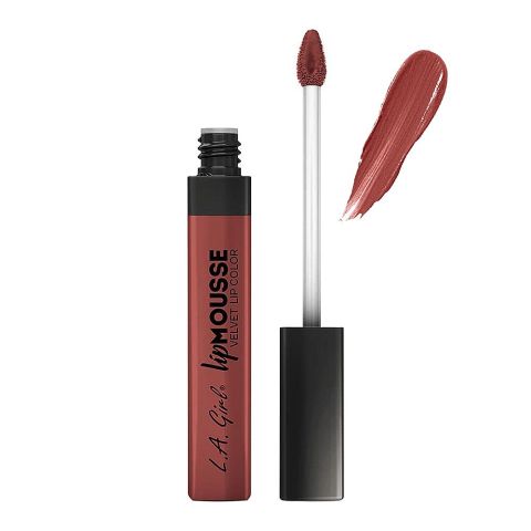 L.A. Girl Lip Mousse Velvet Lip Color, GLC782 Lowkey, 6ml
