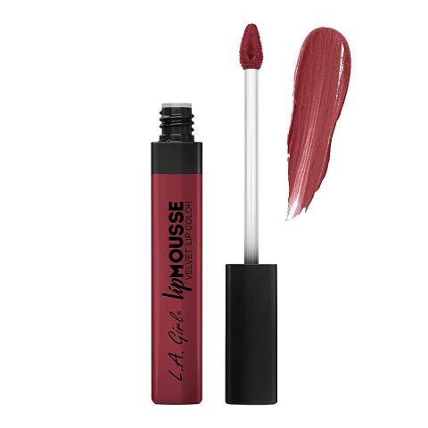 L.A. Girl Lip Mousse Velvet Lip Color, GLC785 Bae-Cation, 6ml