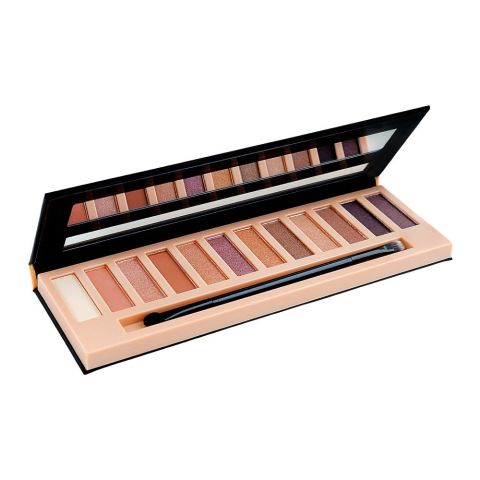 L.A. Girl Beauty Brick Eyeshadow Palette, GES331 Nudes, 12-Pack