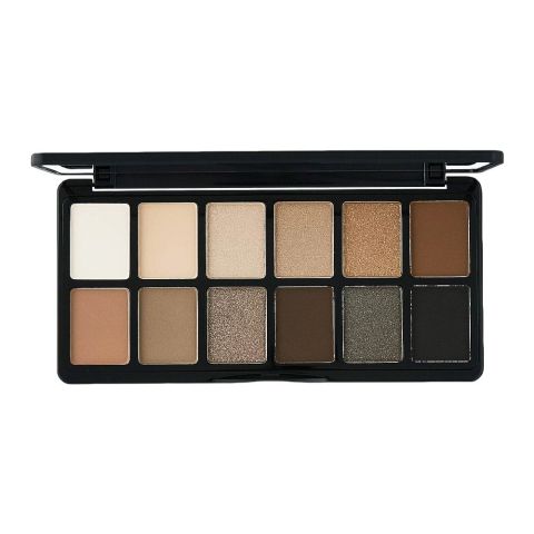 L.A. Girl Fanatic Eyeshadow Palette, GES418 The Nudist, 12-Pack