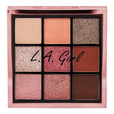 L.A. Girl Keep It Playful Eyeshadow Palette, GES434 Playmate, 9-Pack