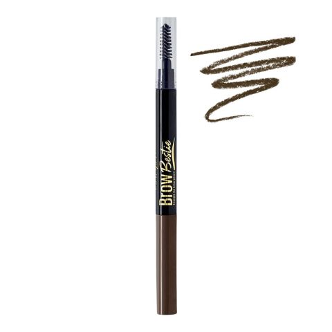 L.A. Girl Brow Bestie Auto Pencil With Spoolie, GBP375 Medium Brown, 0.25g