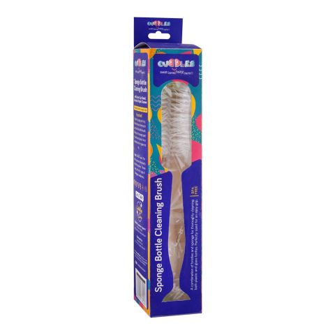 Cuddles Sponge Bottle Cleaning Brush Green