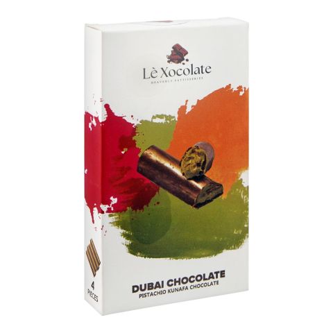 Le Xocolate Dubai Pistachio Kunafa Chocolate, 62g