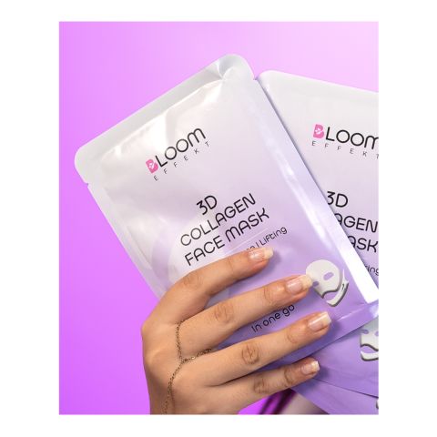 Bloom Effekt 3D Collagen Peptide & Lifting Face Mask, 30ml, 2-Piece