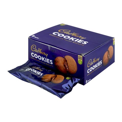 Cadbury Cookies Chocolate Filled Biscuits, 25g, 8-Pack