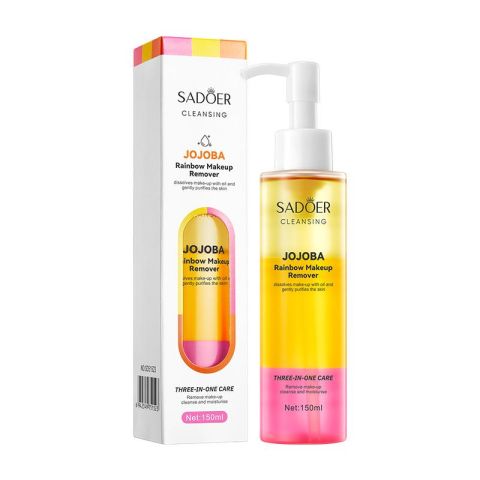 Sadoer Cleansing Jojoba Rainbow Makeup Remover, SD51523, 150ml