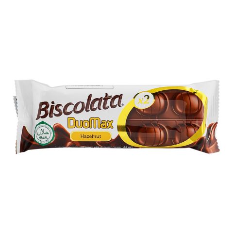 Biscolata Duo Max Hazelnut Chocolate Coated Wafer, 44g