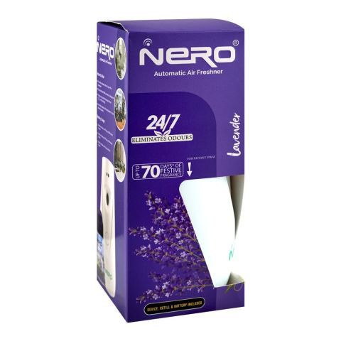 Nero Automatic Air Freshener Machine, Lavender, With Device, Refill & Battery
