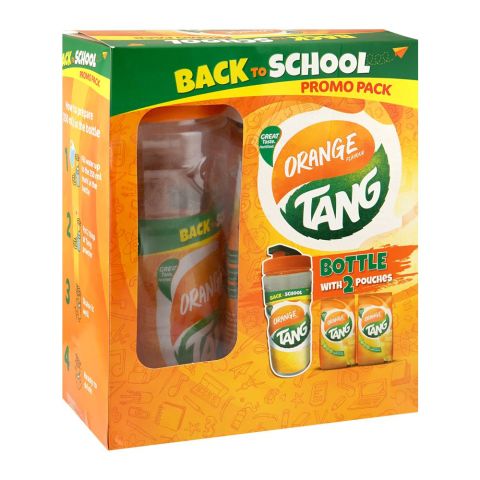 Tang Orange Promo Pack Back To School, 2 X 375g, 2-Pack, With Bottle