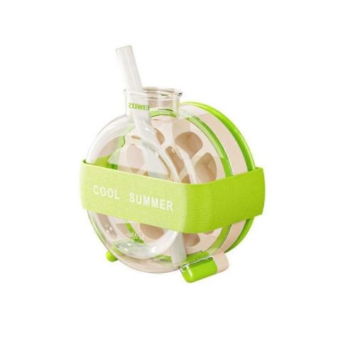 AJF Portable 2-In-1 Cool Summer Ice Bottle With Ice Cube Tray