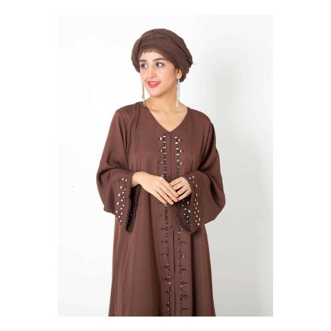 Affinity Reflection Brown Abaya