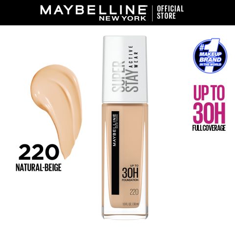 Maybelline New York Superstay Active Wear Up-to 30H Foundation, 220, 30ml