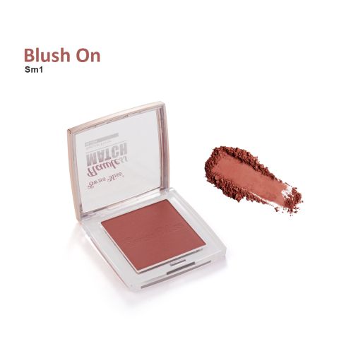 Swiss Miss Flawless Match Natural Finish Blush, SM001 Natural Peach, 11g