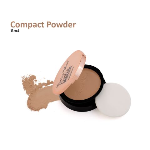 Swiss Miss Flawless Match Natural Finish Compact Powder, SM04 Almond, 12g