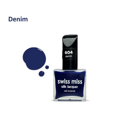 Swiss Miss Silk Lacquer Nail Enamel, 604 Denim