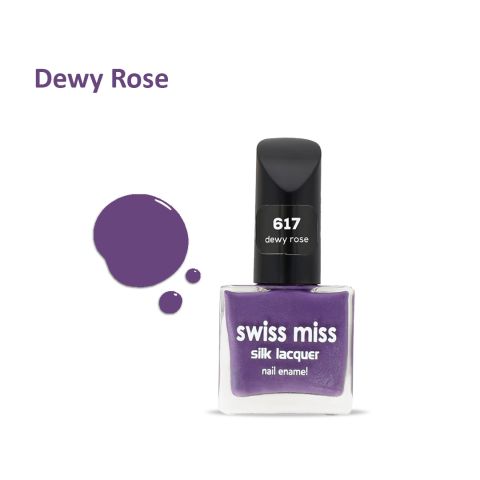 Swiss Miss Silk Lacquer Nail Enamel, 617 Dewy Rose