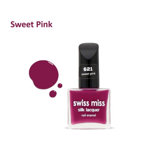 Swiss Miss Silk Lacquer Nail Enamel, 621 Sweet Pink