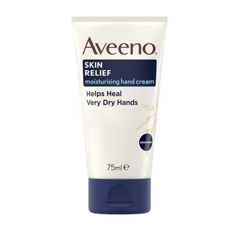 Aveeno Skin Relief Moisturising Very Dry Hand Cream, Unscented, 75ml