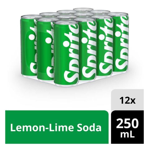 Sprite Can Local 250ml, 12 Pieces