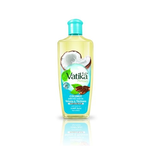 Dabur Vatika Naturals Volume & Thickness Coconut Enriched Hair Oil, 200ml