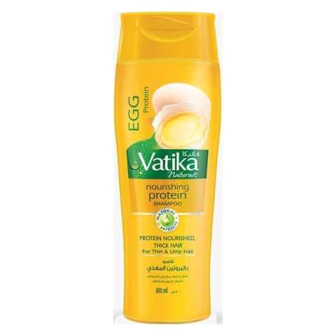 Dabur Vatika Naturals Egg Protein Nourishing Protein Shampoo, For Thin & Limp Hair, 360ml