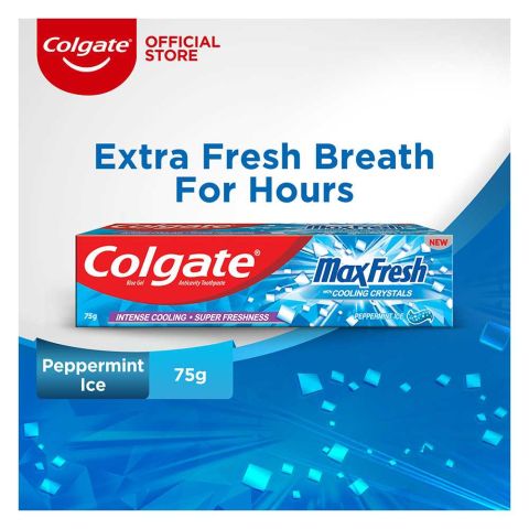 Colgate MaxFresh Blue Gel Peppermint Ice Toothpaste 75gm