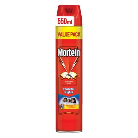 Mortein Peaceful Nights Mosquito Killer Spray, Value Pack, 550ml