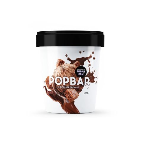 Wholesome Foods Popbar Chocolate Brownie, 125ml