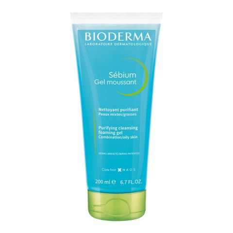 Bioderma Sebium Gel Moussant, Purifying Cleansing Foaming Gel, 200ml