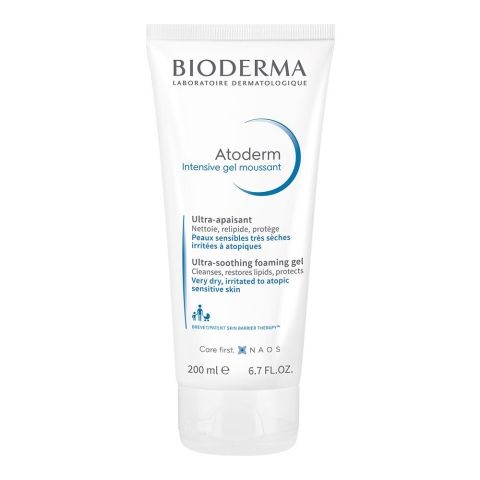 Bioderma Atoderm Intensive Gel Moussant, Ultra-Soothing Foaming Gel, 200ml