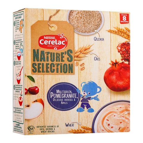 Nestle Cerelac Nature's Selection Cereal, Multigrain, Pomegranate, Cherries & Apples, 175g