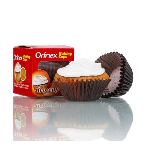 Orinex Baking Cups, Browny, 100-Pack