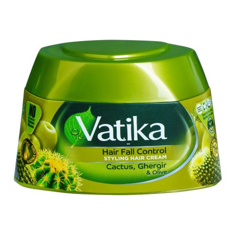 Dabur Vatika Hair Styling Cream, Olive, Cactus & Henna, Hair Fall Control 140ml