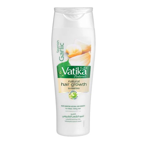 Dabur Vatika Spanish Garlic Natural Hair Growth Shampoo, For Weak & Falling Hair, 200ml