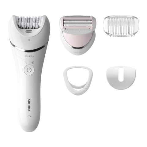 Philips 8000 Series Wet & Dry Cordless Epilator With Shaving Head, +5 Accessories, BRE710/01