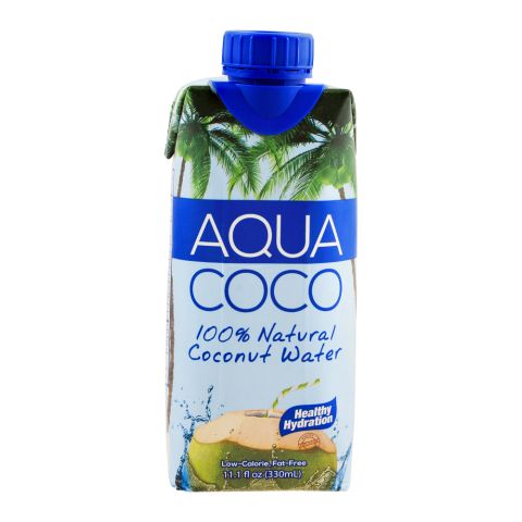 Aqua Coco 100% Natural Coconut Water, 330ml