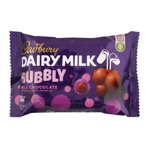 Cadbury Dairy Milk Bubbly Milk Chocolate, 40g, (Local)