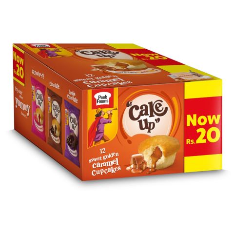 Peek Freans Cake Cup Sweet Golden Caramel, 12-Pack