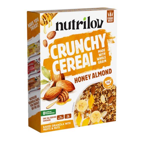 Nutri Lov Crunchy Cereal Honey Almond Box, 300g