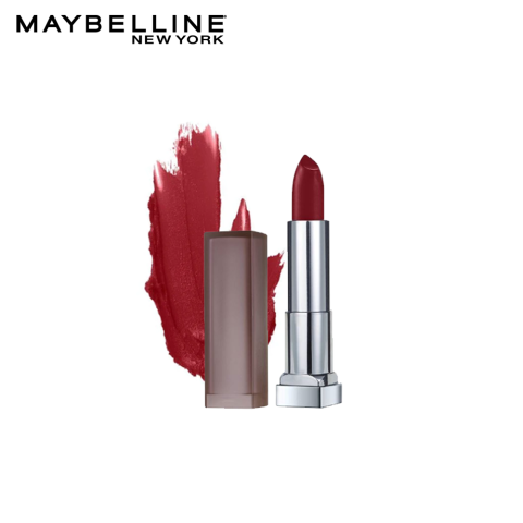 Maybelline New York Color Sensational Creamy Matte Lipstick, 695 Divine wine