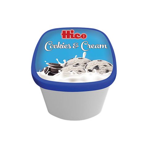 Hico Cookies & Cream Ice Cream, 1.8 Liters