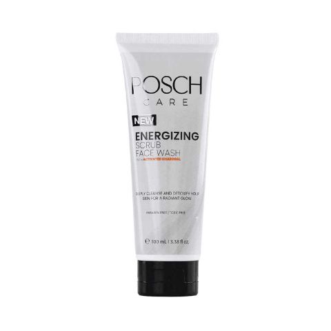 Posch Care Activated Charcoal Energizing Scrub Face Wash, 100ml