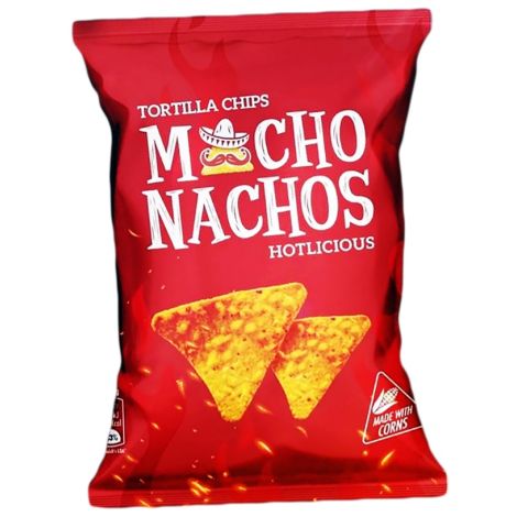 Macho's Hotlicious Tortilla Chips, 40g