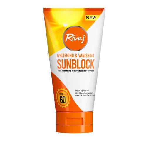 Rivaj Whitening & Vanishing Sunblock, SPF-60, 120ml