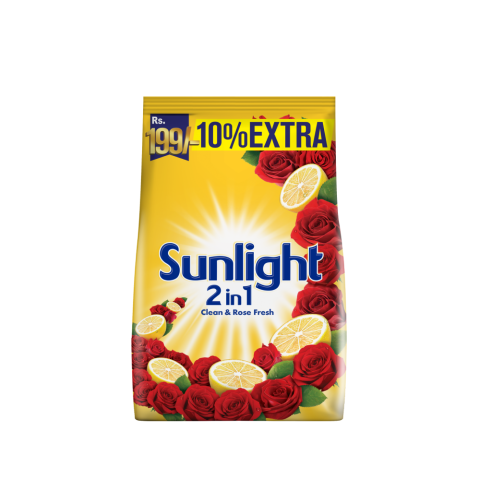 Sun Light 2-in-1 Clean & Rose Fresh Washing Powder, 770g